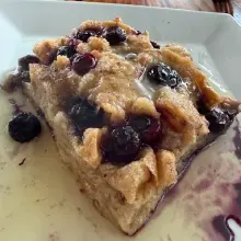 Blueberry Bread Pudding